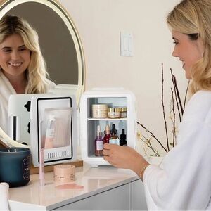 White Mini Skincare Fridge
